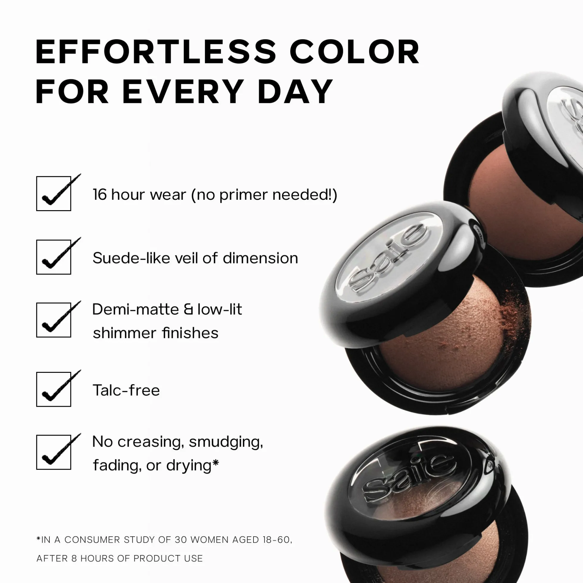 Saie SuperSuede™ Baked Eyeshadow (Various Shades)