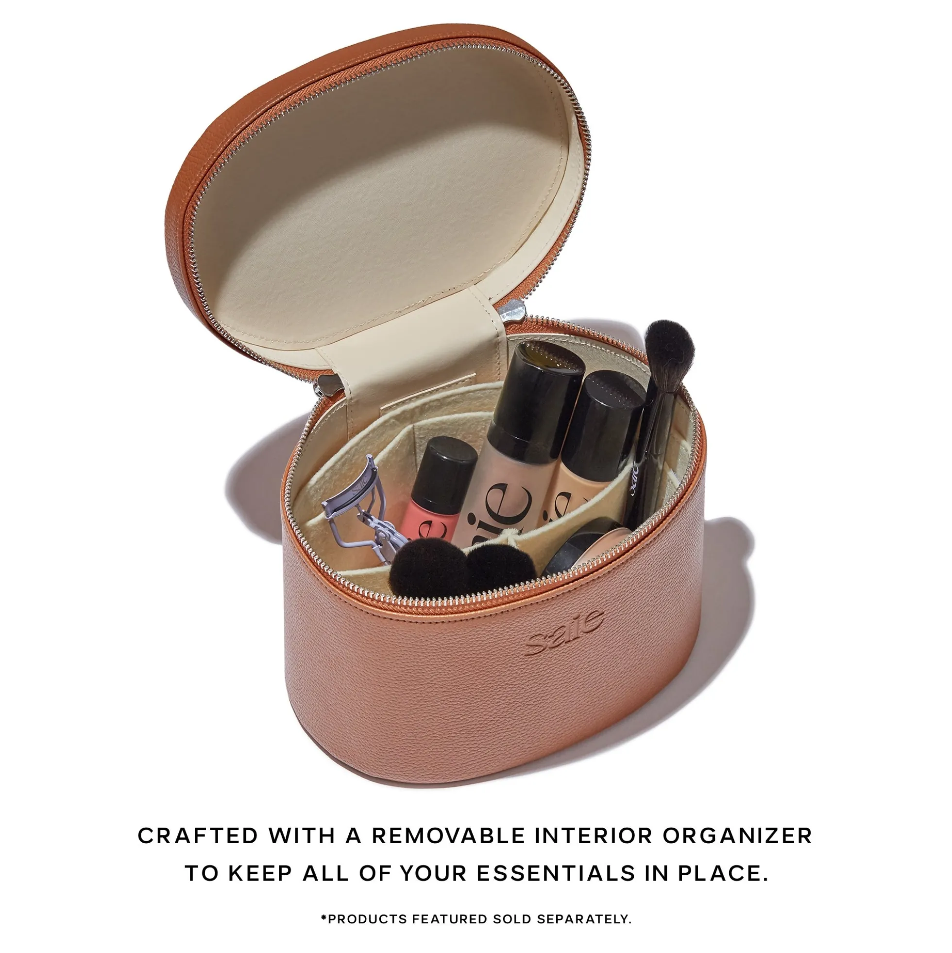 Saie Vanity Case - Brown