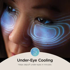 Shark Beauty CryoGlow Under-Eye Cooling and LED Anti-Ageing and Blemish Repair Mask - Blue Frost
