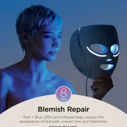 Shark Beauty CryoGlow Under-Eye Cooling and LED Anti-Ageing and Blemish Repair Mask - Blue Frost