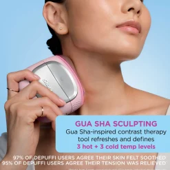 Shark Beauty Depuffi Contrast Therapy Sculpting Tool - Pink