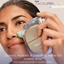 Shark Beauty FacialPro Glow + Depuffi at Home Facial - Spa Purple