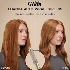 Shark Glam 5-in-1 Hot Tool Air Styling + Drying System Gold - For Straight, Sleek, Wavy and Bouncy Styles