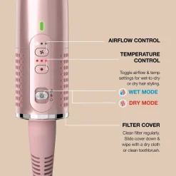 Shark Glossi Hot Tool + Air Glosser - Peony Pink