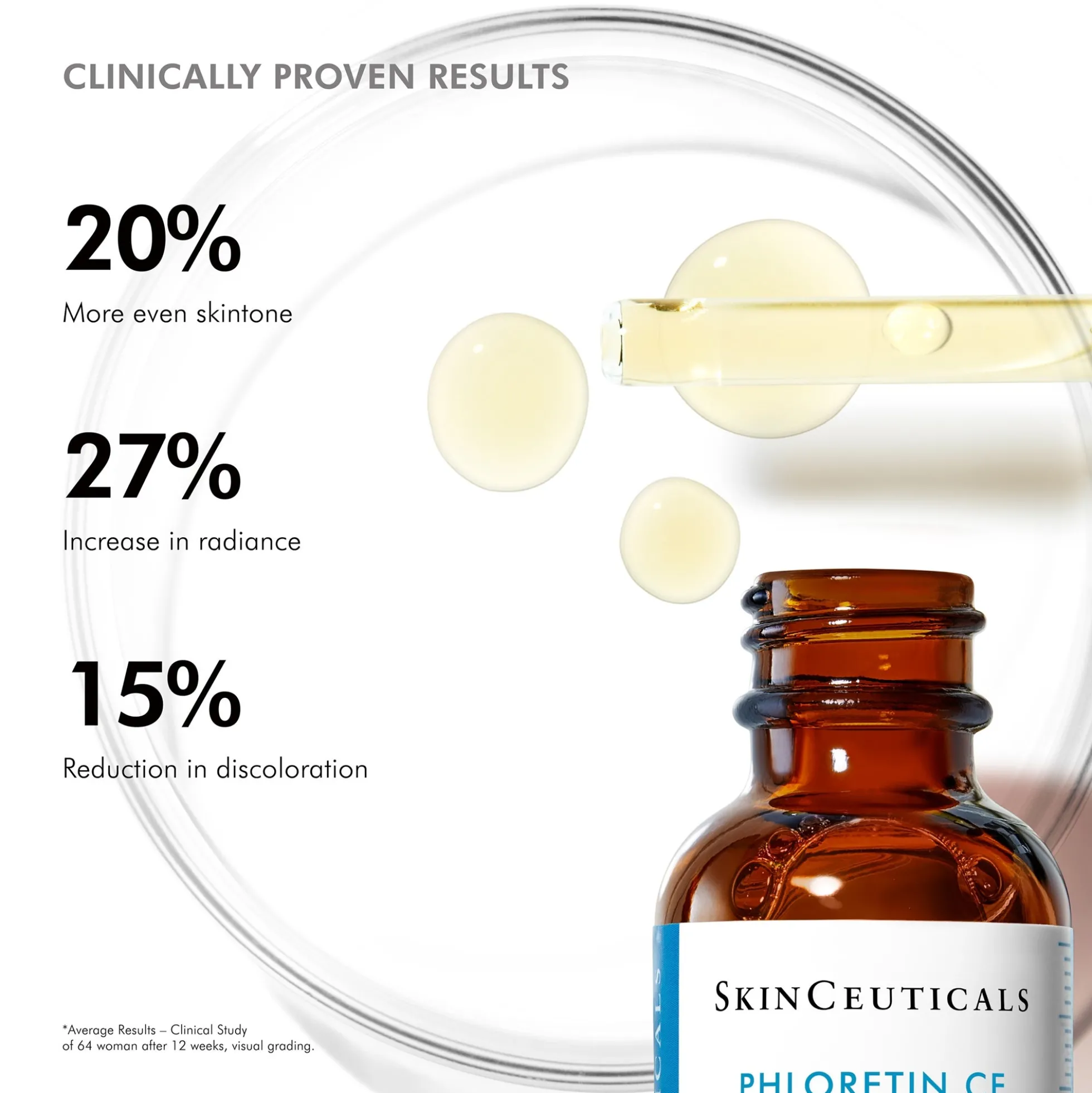 SkinCeuticals Phloretin CF Antioxidant Serum for Normal, Combination, Discolouration-Prone Skin Types