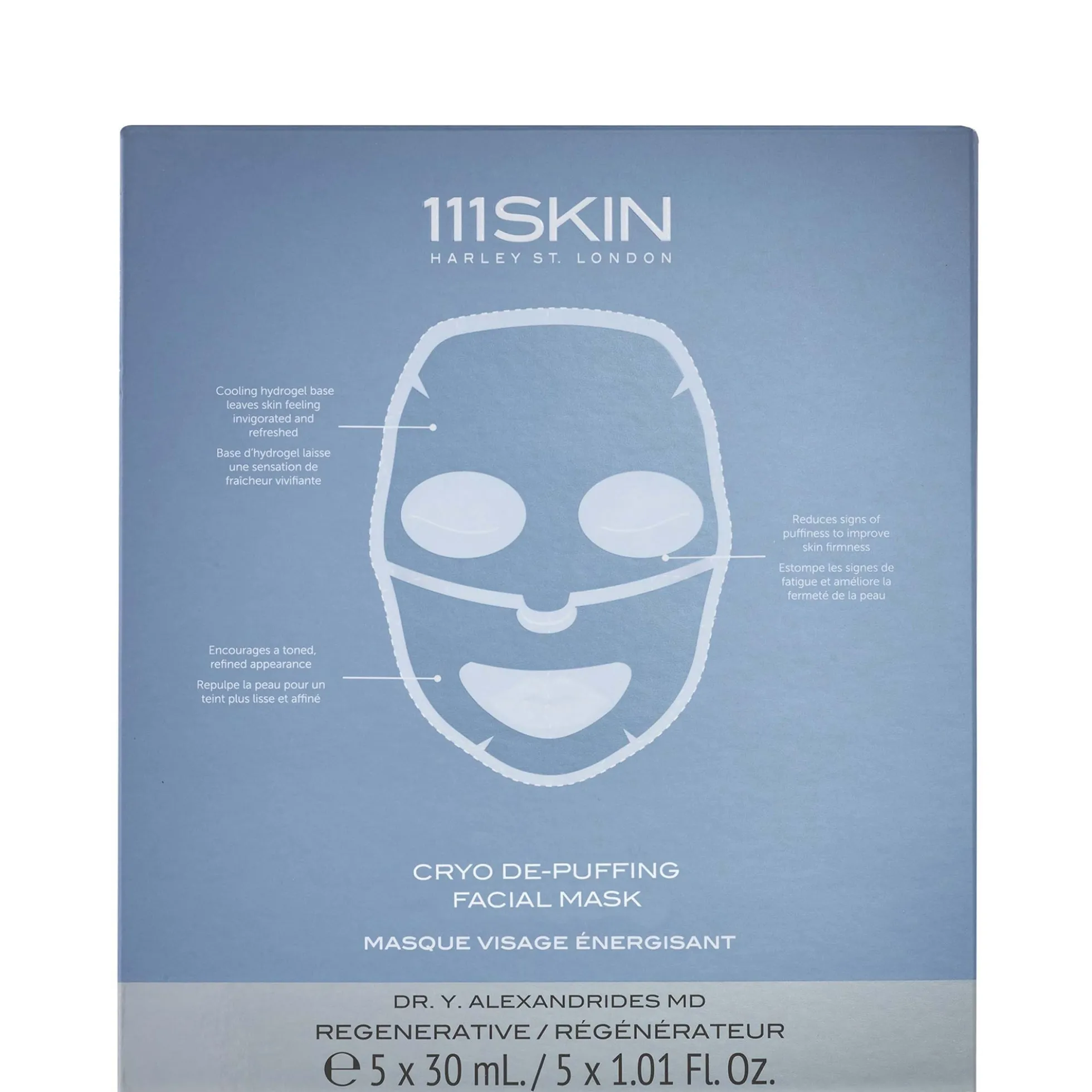 111SKIN Cryo De-Puffing Energy Mask Box (Pack of 5)