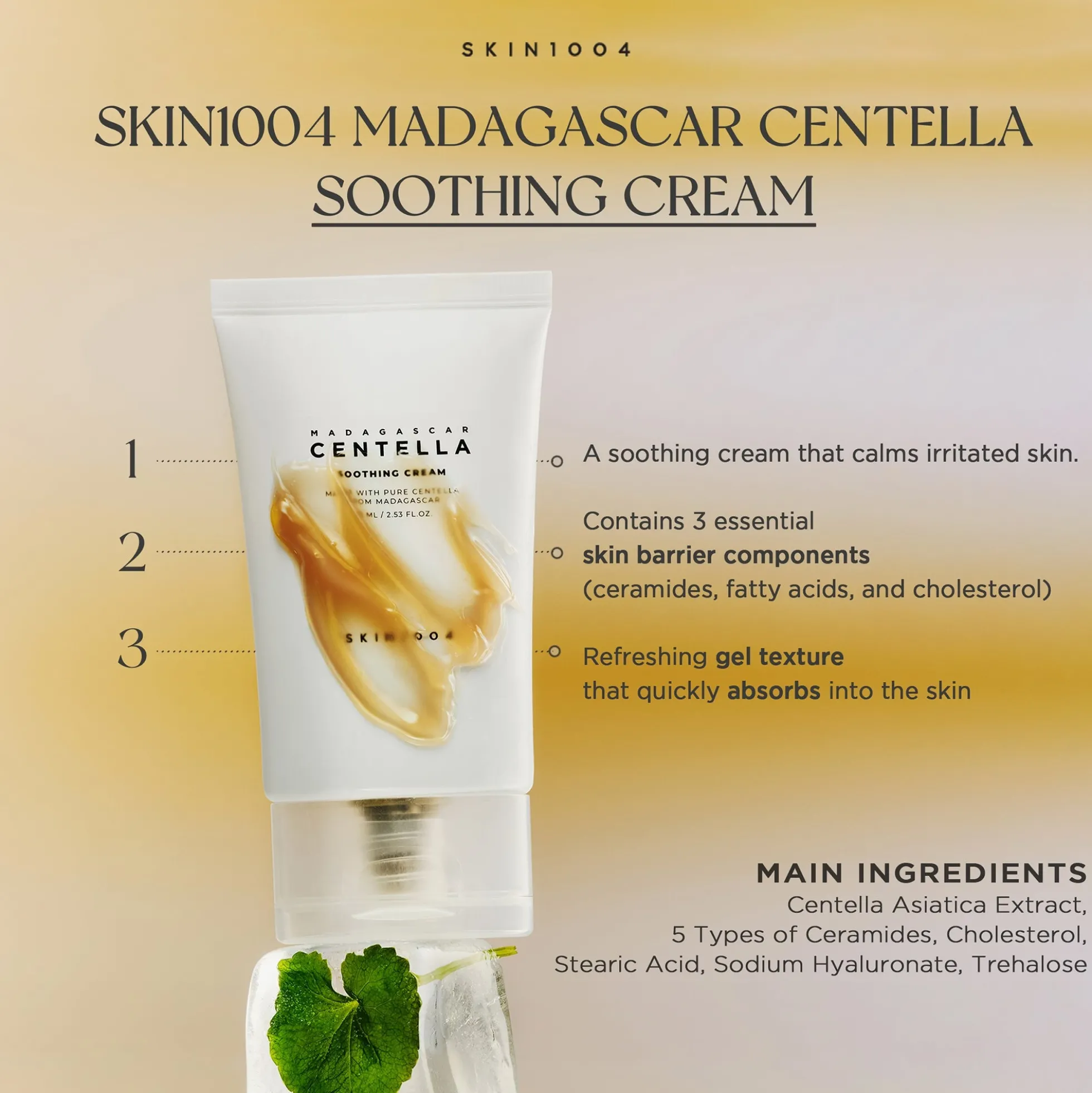 Skin1004 Madagascar Centella Soothing Cream 75ml