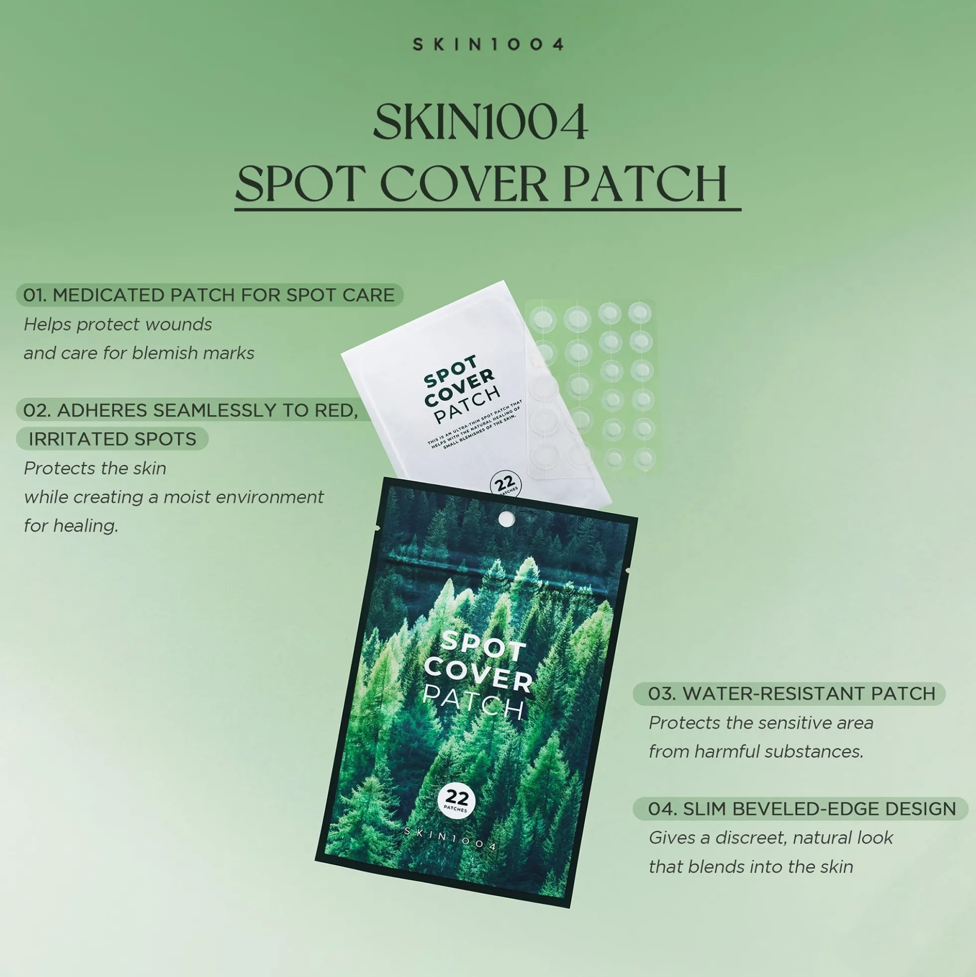 Skin1004 Tea-Trica Spot Cover Patches Pack of 22
