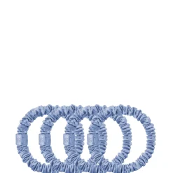 Slip Pure Silk Skinny Scrunchies - Cornflower