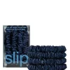 slip pure silk skinny scrunchies - navy