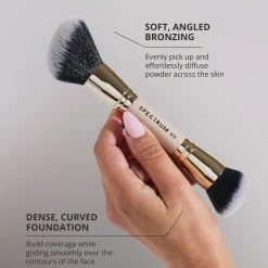 Spectrum Collections Dual Ended D28 'The Complexion' Bronzer and Base Brush