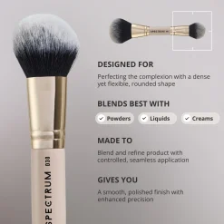Spectrum Collections Dual Ended D30 'The Air Brush' Powder and Complexion Brush