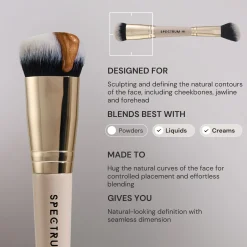 Spectrum Collections Dual Ended D02 'The Cheek' Contour and Blush Brush