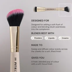 Spectrum Collections Dual Ended D02 'The Cheek' Contour and Blush Brush