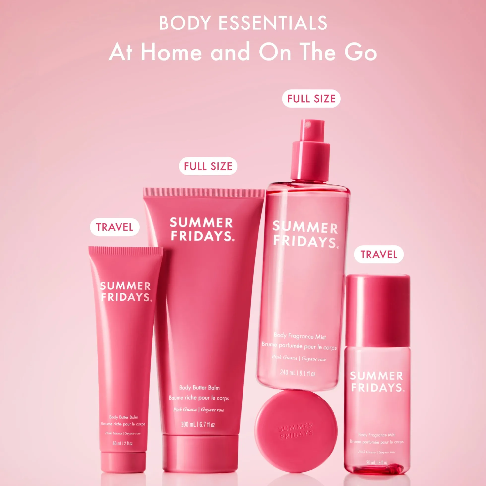 Summer Fridays Body Fragrance Mist 240ml - Pink Guava