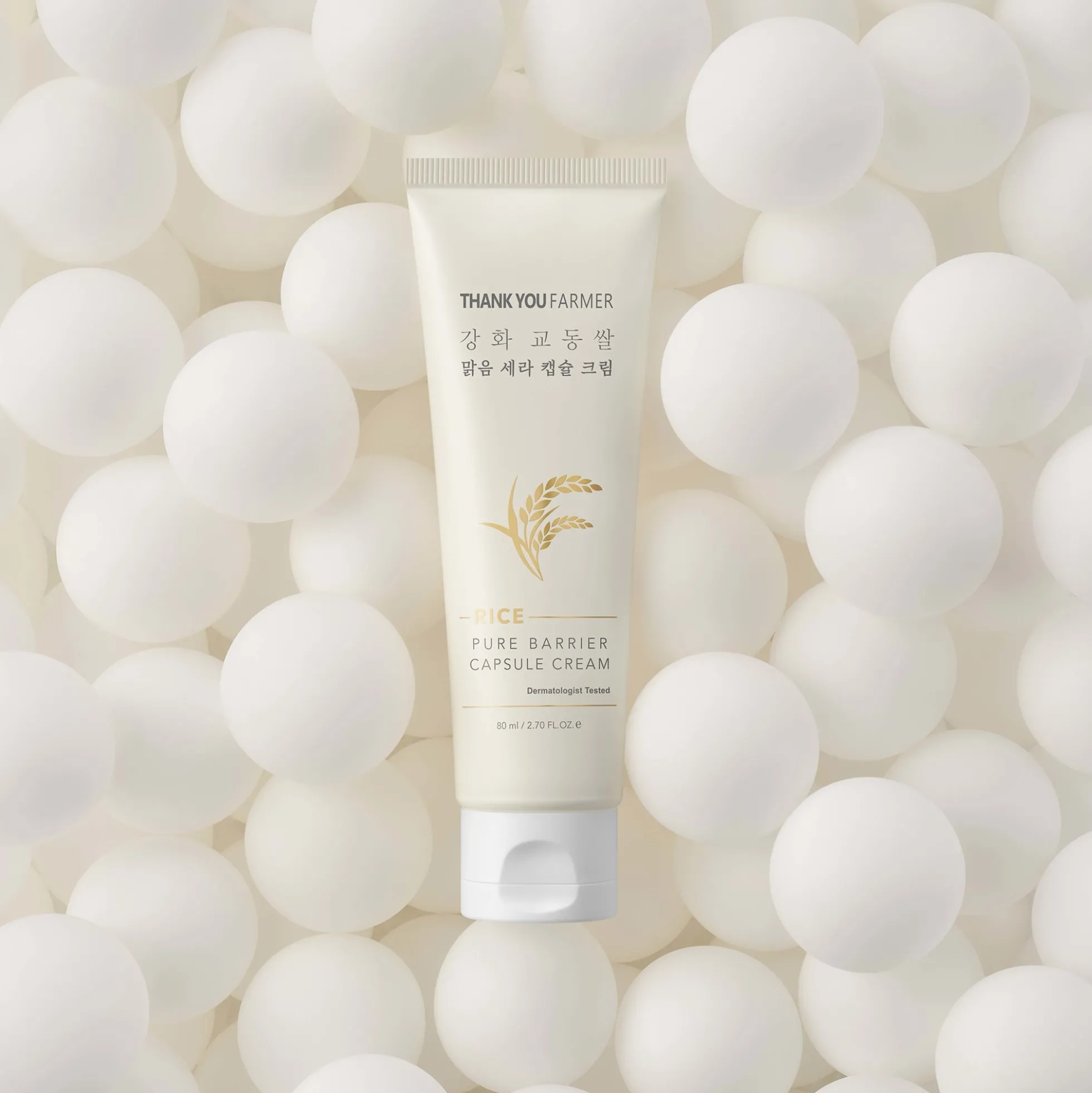 Thank You Farmer Rice Pure Barrier Capsule Cream 80ml