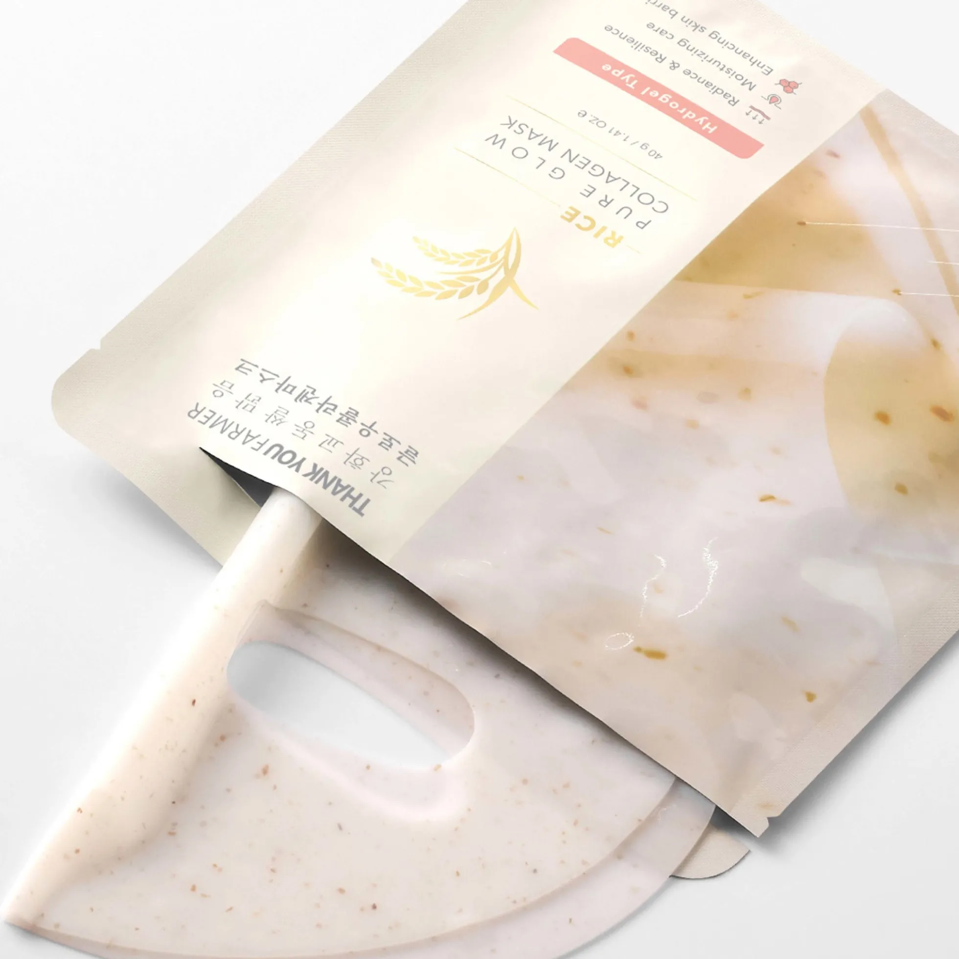 Thank You Farmer Rice Pure Glow Collagen Mask 40g