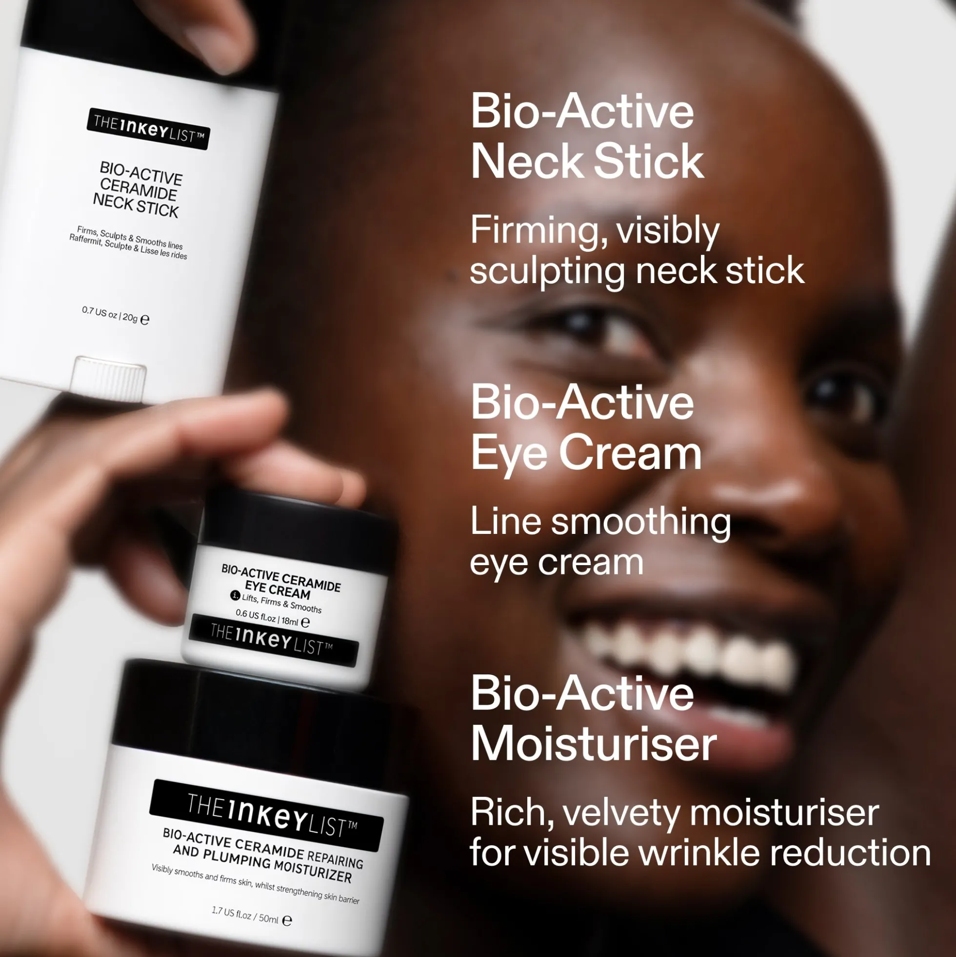 The INKEY List Bio-active Ceramide Neck Stick 20g