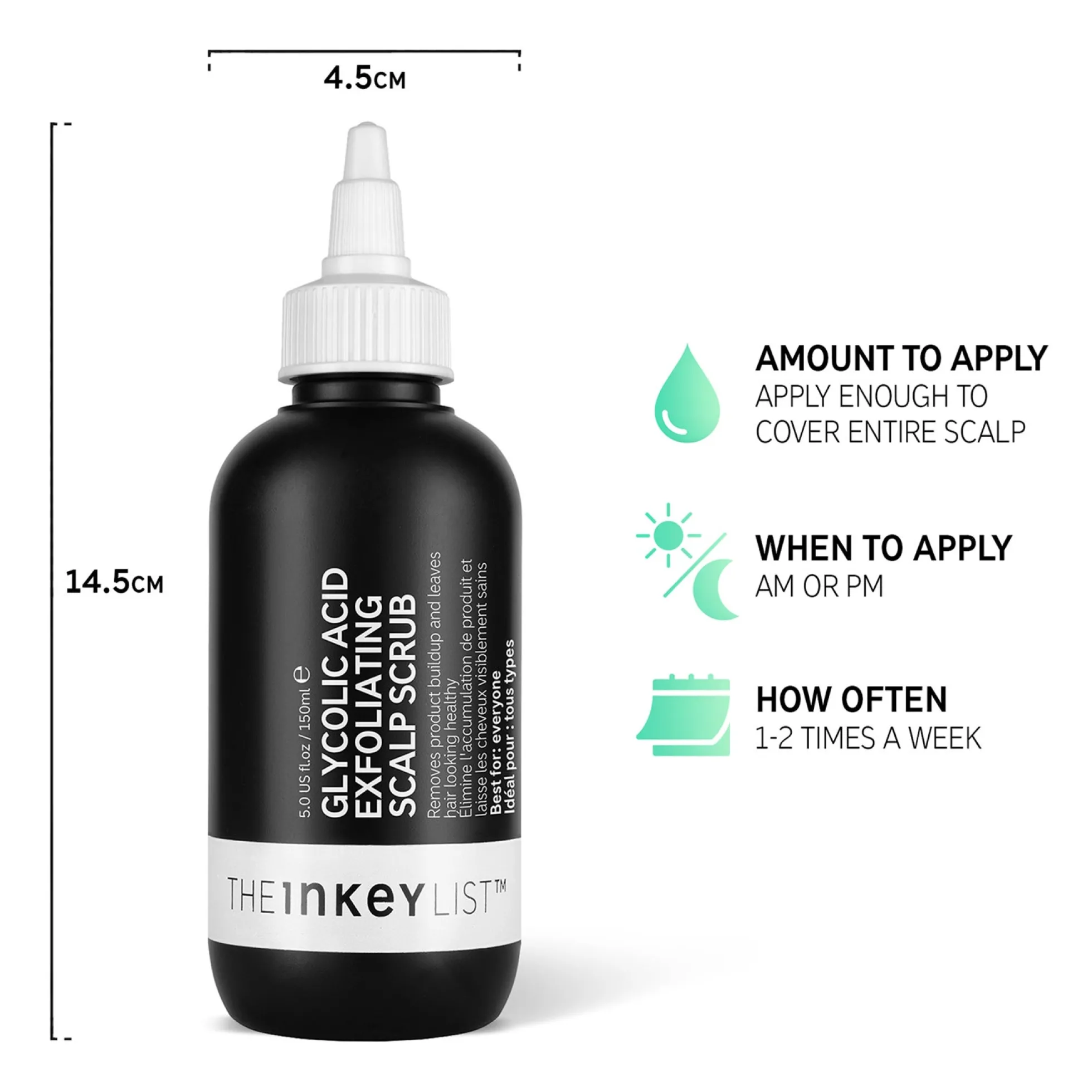 The INKEY List Glycolic Acid Exfoliating Scalp Scrub 150ml