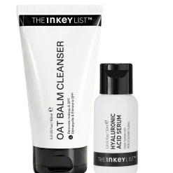 The INKEY List Oat Balm Cleanser 150ml and Hyaluronic Acid Serum 30ml Duo