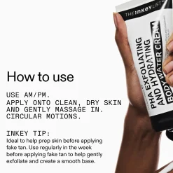 The INKEY List PHA Exfoliating and Hydrating Body Water Cream 150ml