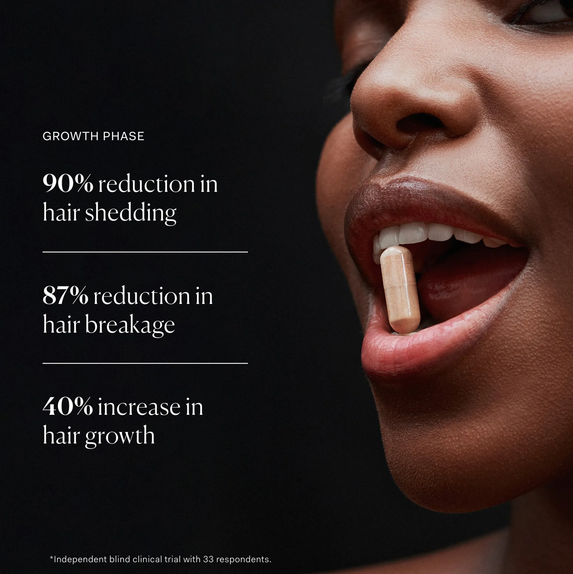 The Nue Co. Growth Phase Hair Supplements (90 Capsules)