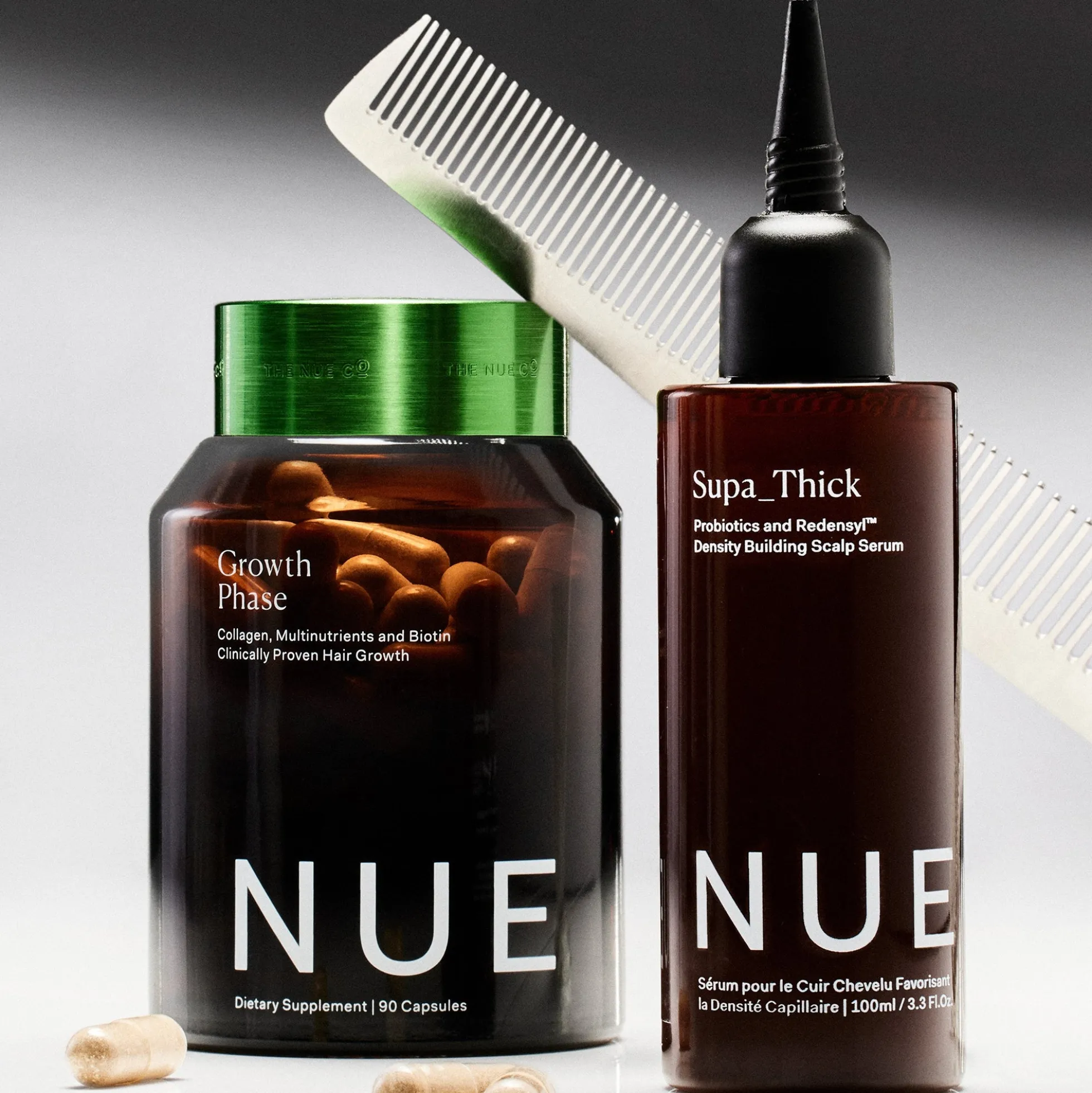 The Nue Co. Growth Phase Hair Supplements (90 Capsules)
