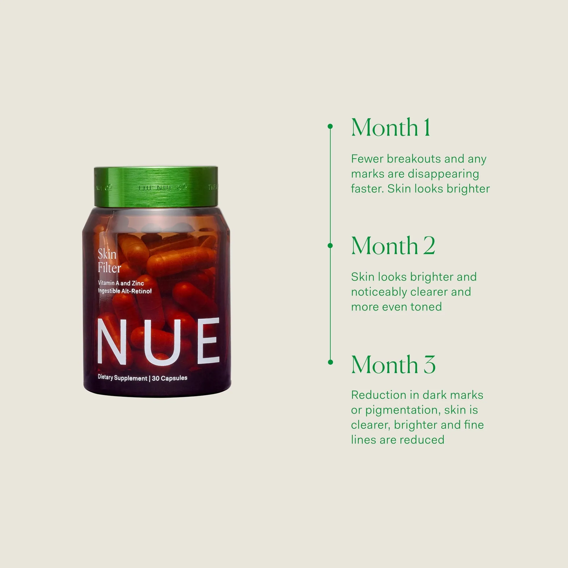 The Nue Co. Skin Filter (30 capsules)