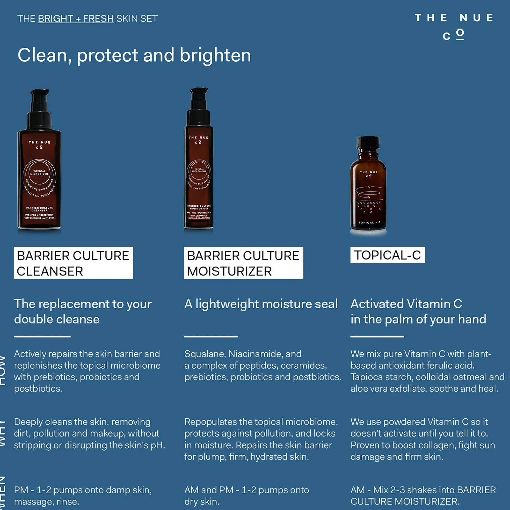 The Nue Co. Topical-C Skin Brightening Serum Powder 15ml