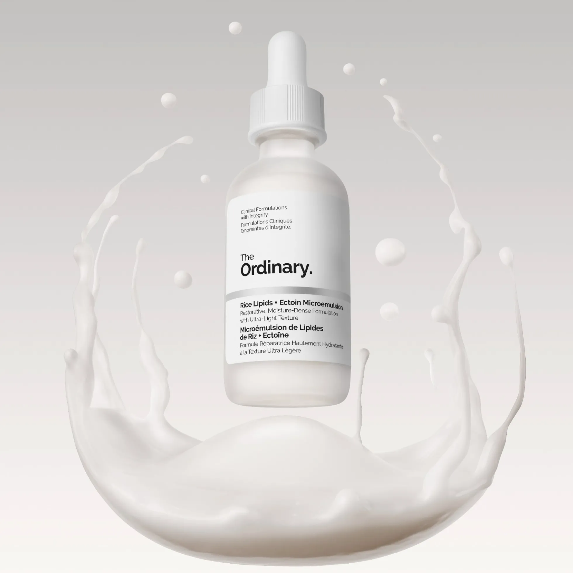 The Ordinary Rice Lipids + Ectoin Microemulsion Ultra-Light Moisturiser 60ml