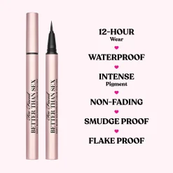 Too Faced Better Than Sex Easy Glide Waterproof Liquid Eyeliner 0.6ml (Various Shades)