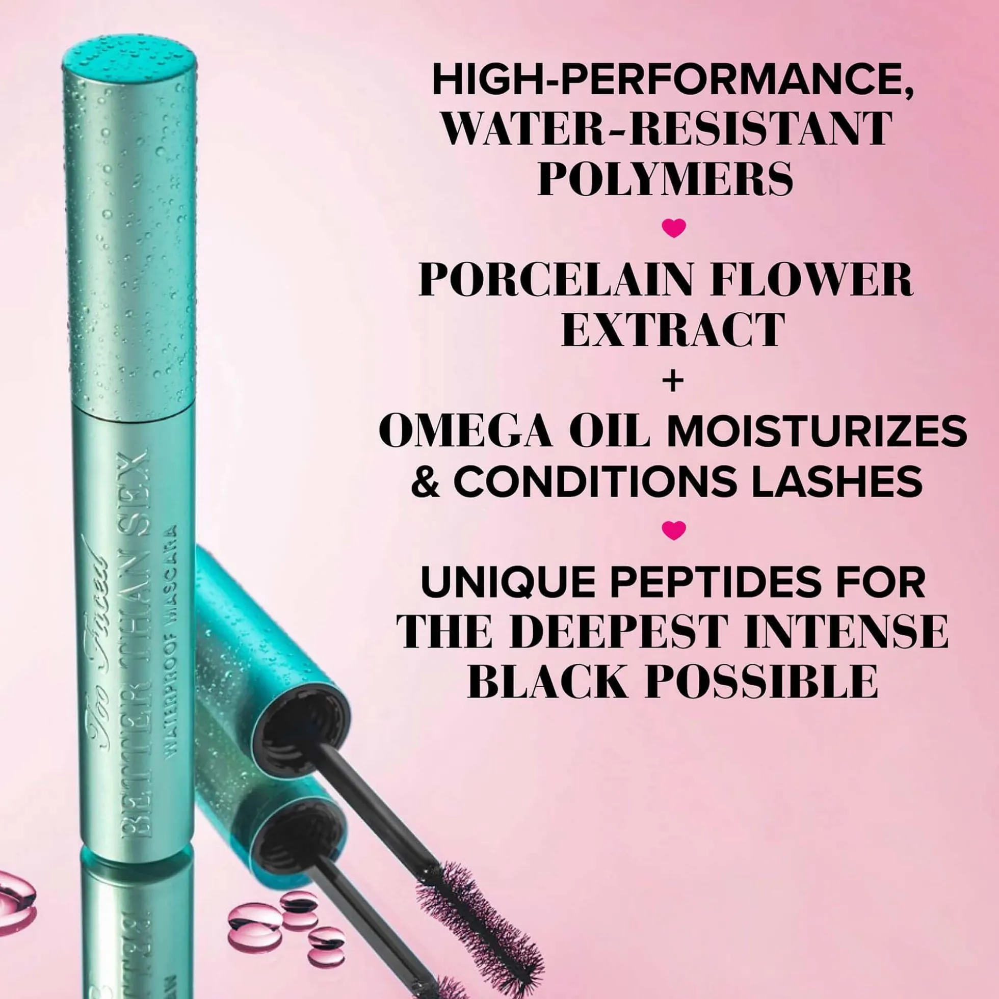 Too Faced Better Than Sex Waterproof Travel-Size Mascara - Black 4.8g