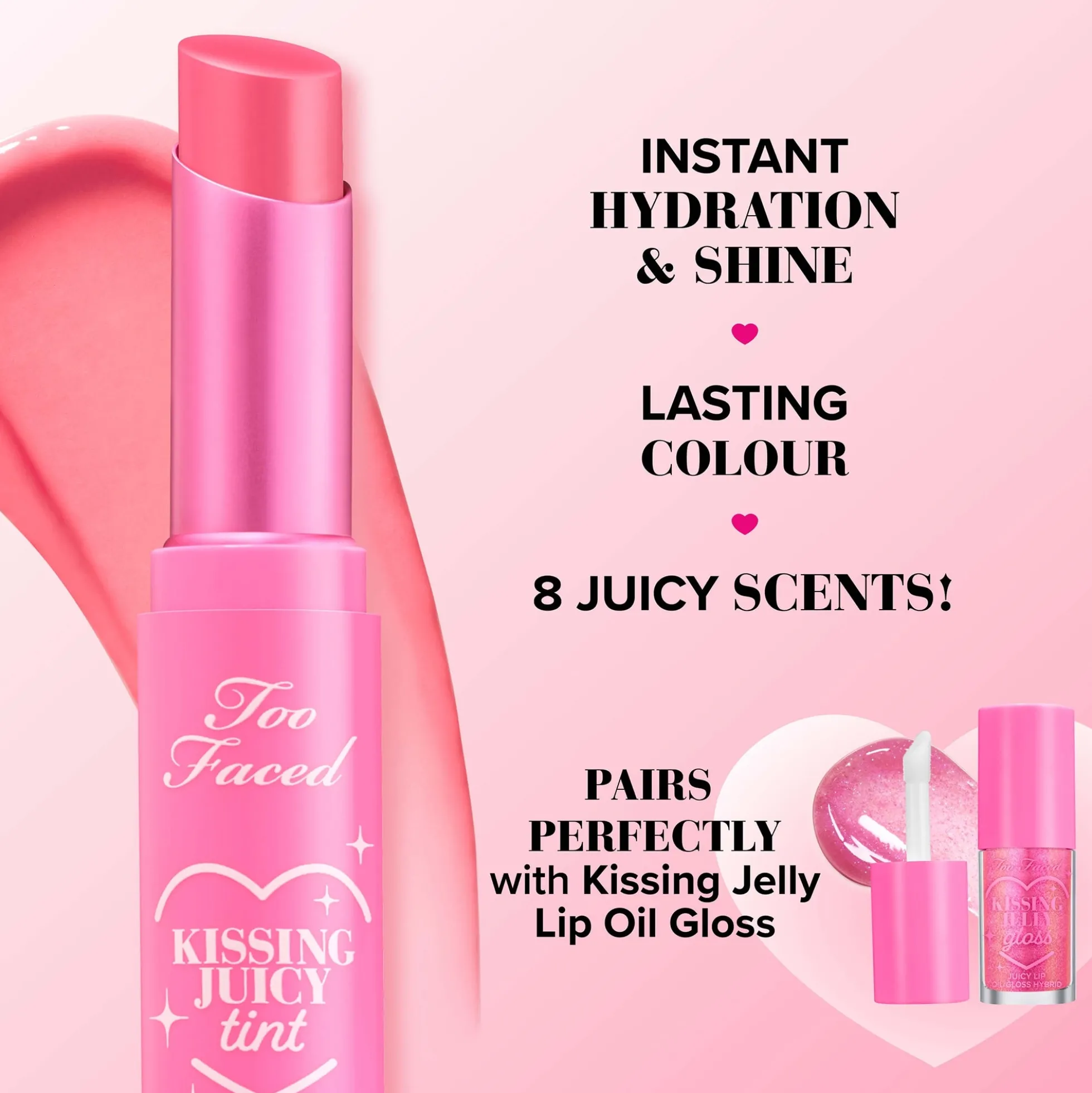Too Faced Kissing Jelly Juicy Tint 1oz (Various Shades)
