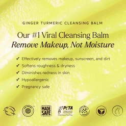 True Botanicals Ginger Turmeric Makeup Removing Cleansing Balm 96g