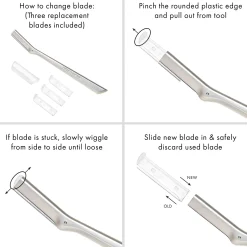 Tweezerman Facial Razor Replacement Blades