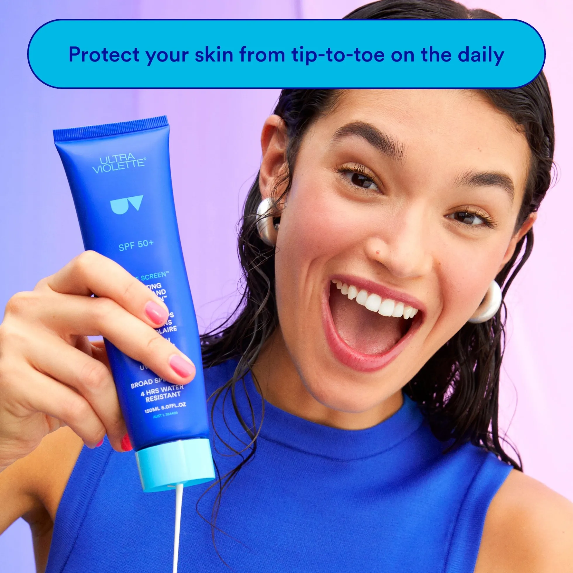 Ultra Violette Extreme Screen SPF 50+ Hydrating Body and Hand SKINSCREEN 150ml