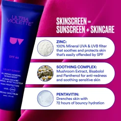 Ultra Violette Velvet Screen SPF 40 Blurring Mineral SKINSCREEN™ 50ml