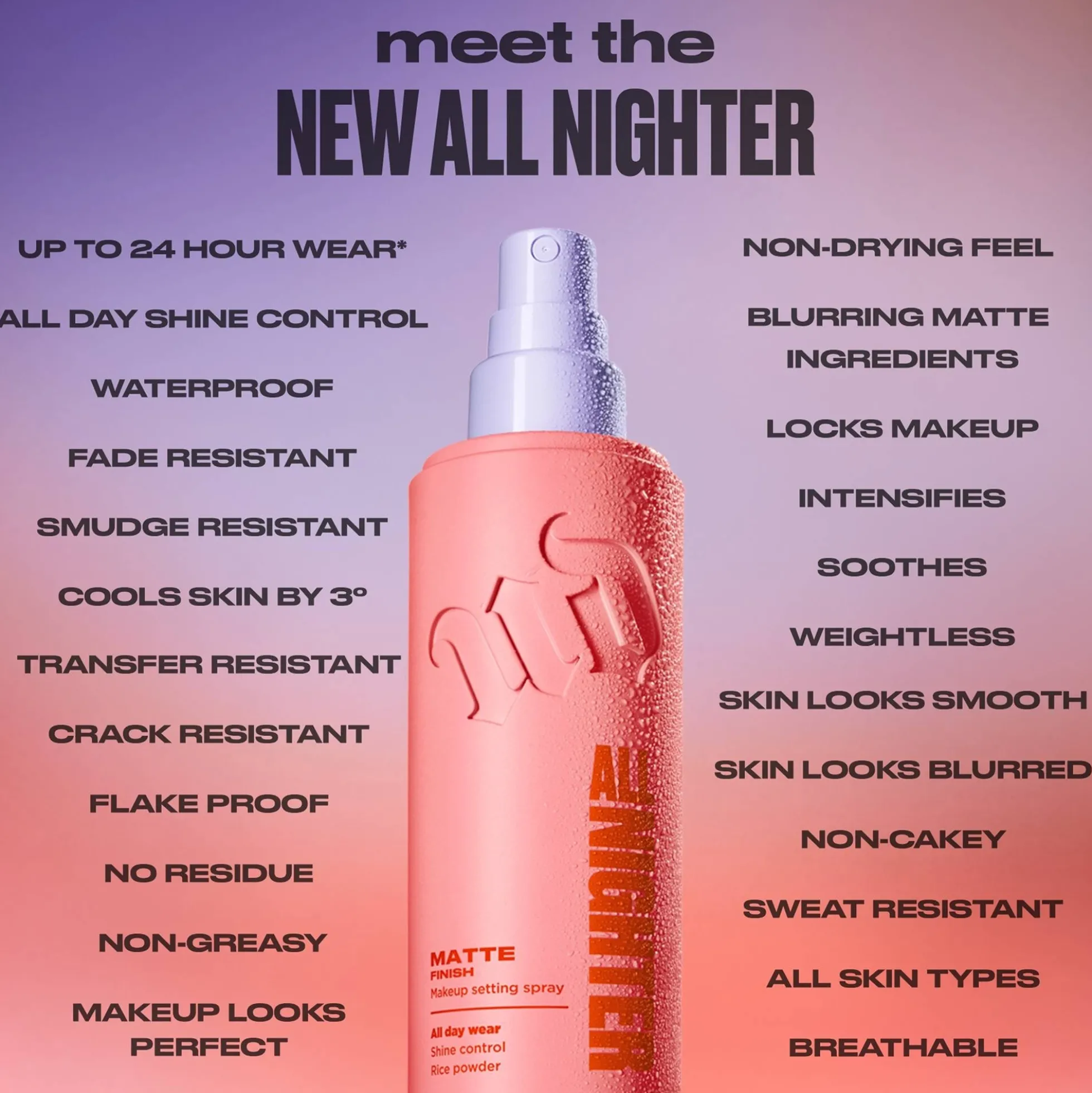 Urban Decay All Nighter Travel Setting Spray Matte
