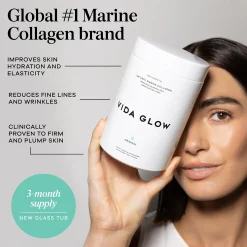 Vida Glow Natural Marine Collagen 3 Months Supply 270g
