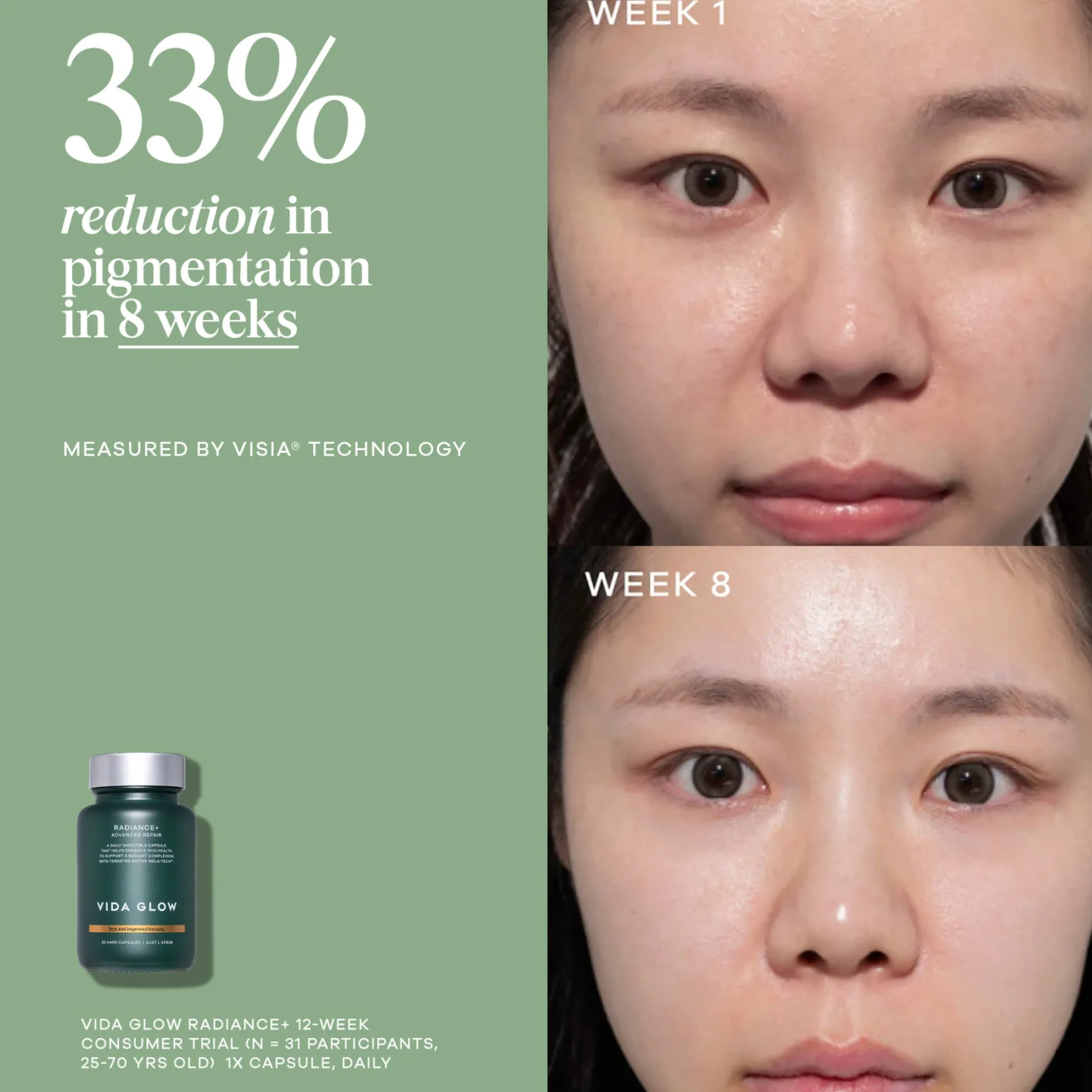 Vida Glow Radiance+ Capsules 20g