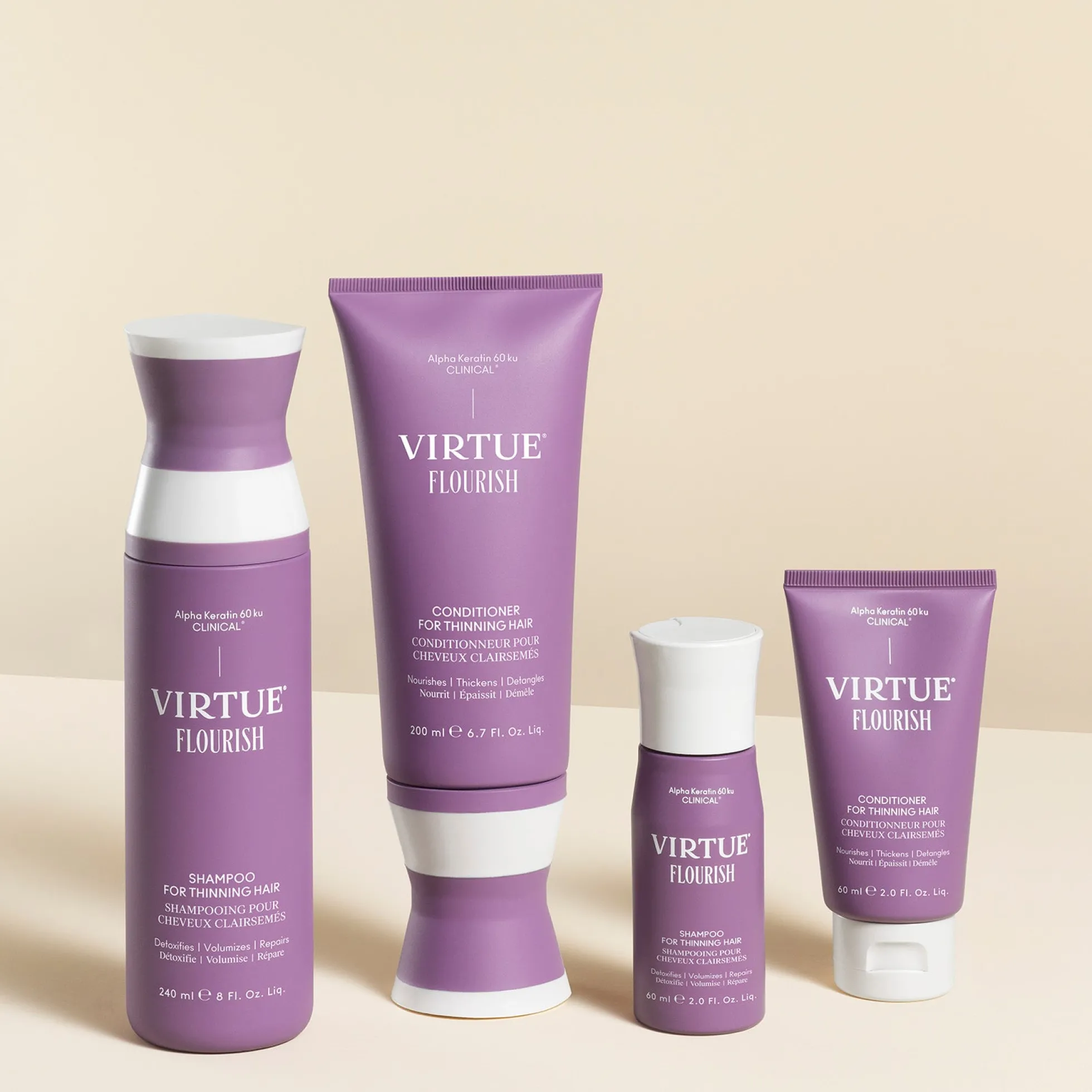 VIRTUE Flourish Shampoo for Thinning Hair 240ml