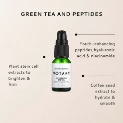 Votary Super Bright Eye Gel with Green Tea and Peptides 15ml