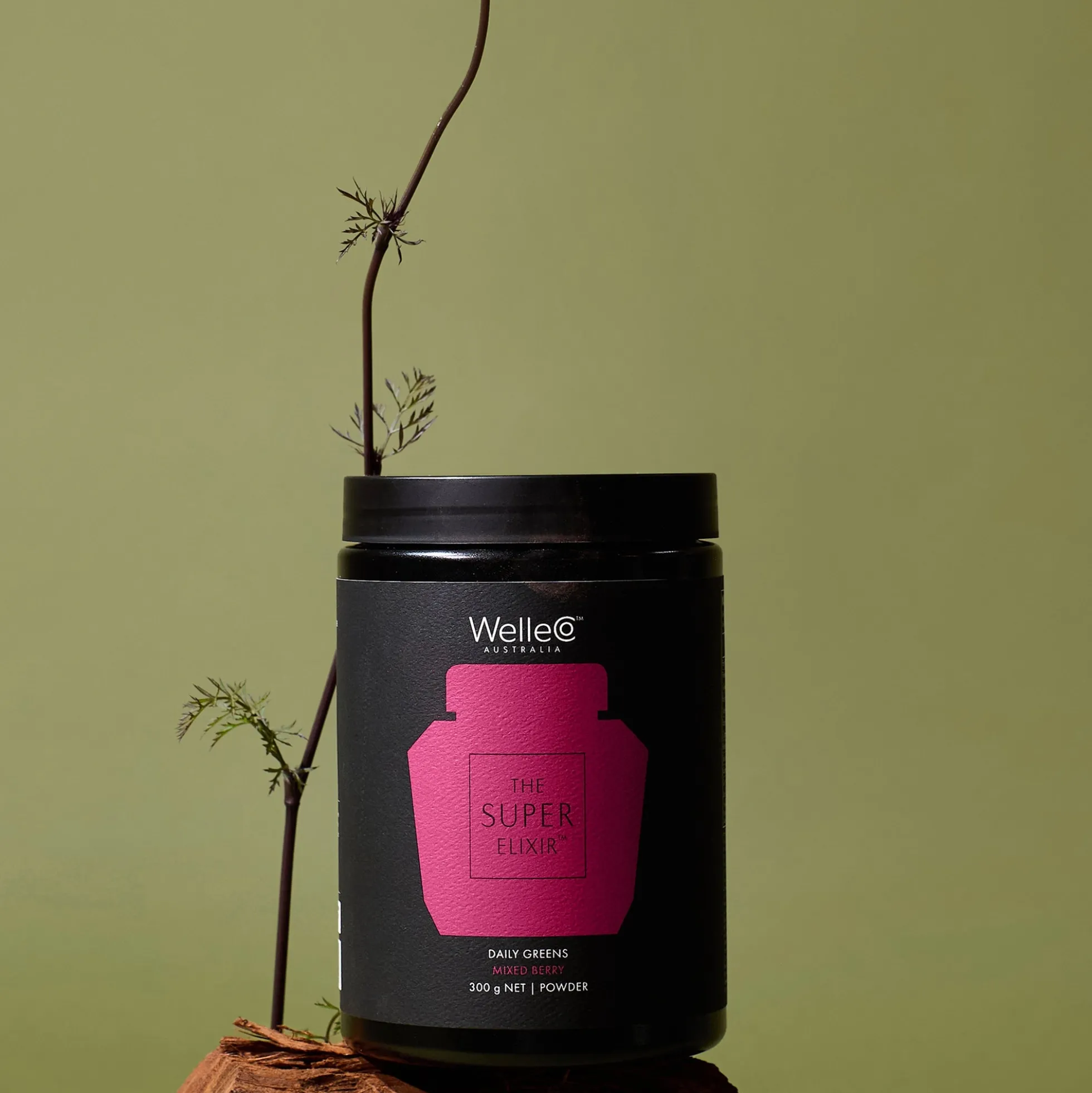 WelleCo The Super Elixir Refill Jar - Berry 300g UK