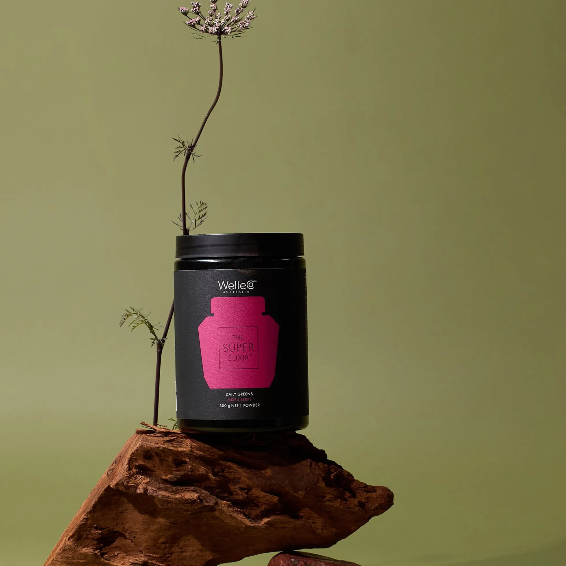 WelleCo The Super Elixir Refill Jar - Berry 300g UK