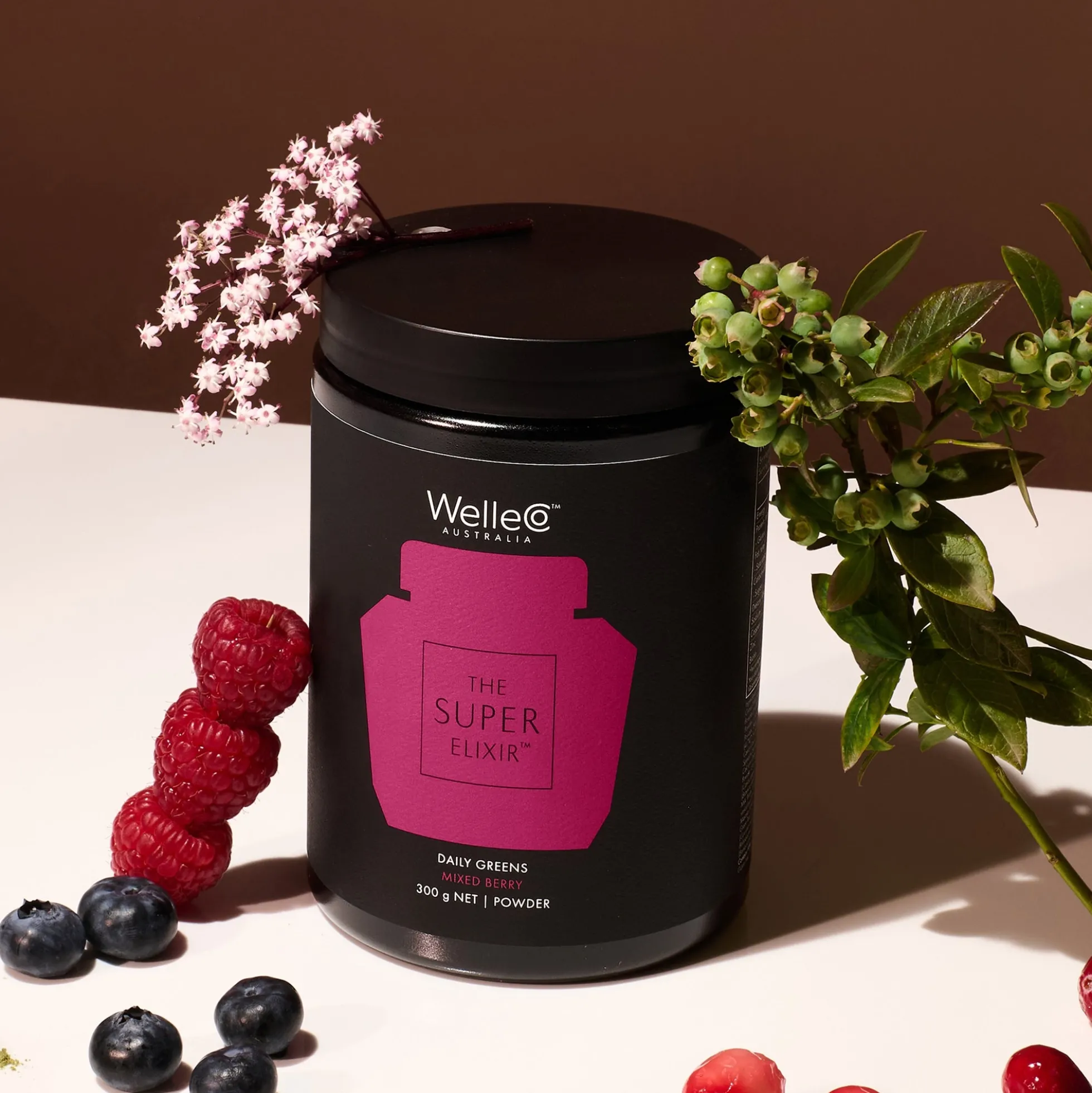 WelleCo The Super Elixir Refill Jar - Berry 300g UK