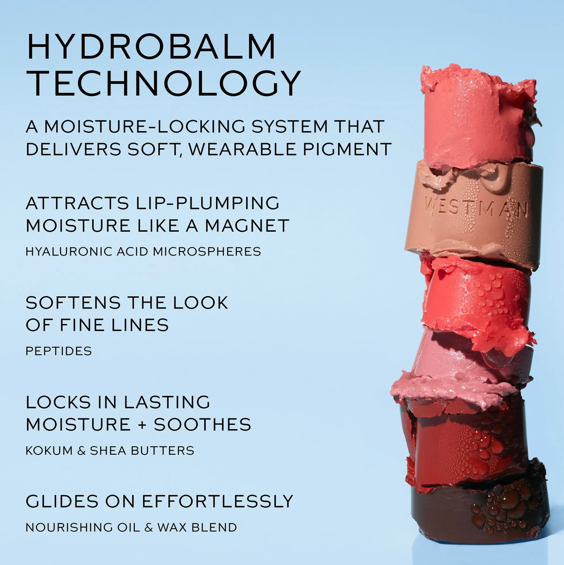 Westman Atelier HydroBalm Tinted Lipstick Refill 3.5g (Various Shades)